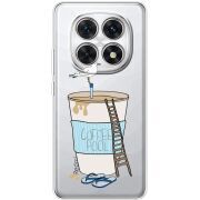 Прозорий чохол BoxFace Poco M8 Segull in Cofee Pool