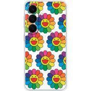 Прозорий чохол BoxFace Samsung Galaxy S26 (S942) Hippie Flowers