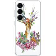 Чохол зі стразами Samsung Galaxy S26 (S942) Deer with flowers