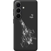 Чорний чохол BoxFace Samsung Galaxy S26 (S942) Військовий літак