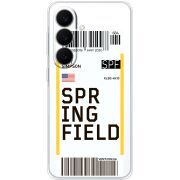 Прозорий чохол BoxFace Samsung Galaxy S26 Plus (S947) Ticket Springfield