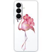 Прозорий чохол BoxFace Samsung Galaxy S26 Plus (S947) Floral Flamingo