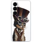Прозорий чохол BoxFace Samsung Galaxy S26 Plus (S947) Steampunk Cat