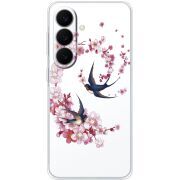 Чохол зі стразами Samsung Galaxy S26 Plus (S947) Swallows and Bloom