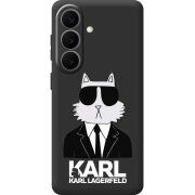 Чорний чохол BoxFace Samsung Galaxy S26 Plus (S947) Cat in Black