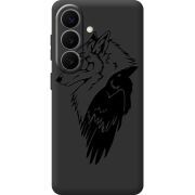 Чорний чохол BoxFace Samsung Galaxy S26 Plus (S947) Wolf and Raven