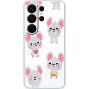 Прозорий чохол BoxFace Samsung Galaxy S26 Ultra (S948) с 3D-глазками Mouse