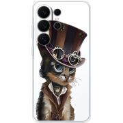 Прозорий чохол BoxFace Samsung Galaxy S26 Ultra (S948) Steampunk Cat