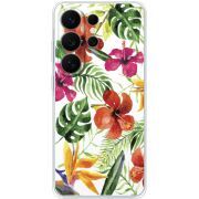 Прозорий чохол BoxFace Samsung Galaxy S26 Ultra (S948) Tropical Flowers