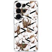 Прозорий чохол BoxFace Samsung Galaxy S26 Ultra (S948) Cotton flowers