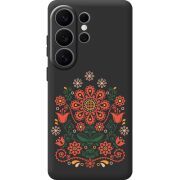 Чорний чохол BoxFace Samsung Galaxy S26 Ultra (S948) Ukrainian Ornament