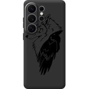 Чорний чохол BoxFace Samsung Galaxy S26 Ultra (S948) Wolf and Raven