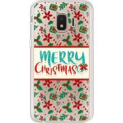 Прозрачный чехол Uprint Samsung J260 Galaxy J2 Core Vintage Christmas Pattern