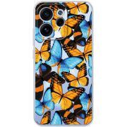 Прозорий чохол BoxFace OPPO Reno 15 F Butterfly Morpho