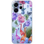 Прозорий чохол BoxFace OPPO Reno 15 F Flamingo