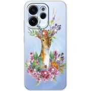 Чохол зі стразами OPPO Reno 15 F Deer with flowers