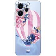 Чохол зі стразами OPPO Reno 15 F Pink Air Baloon
