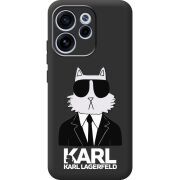 Чорний чохол BoxFace OPPO Reno 15 F Cat in Black