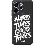 Чорний чохол BoxFace OPPO Reno 15 F Hard Times Good Times