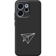 Чорний чохол BoxFace OPPO Reno 15 F Paper Plane