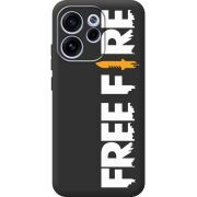 Чорний чохол BoxFace OPPO Reno 15 F Free Fire White Logo