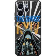 Чорний чохол BoxFace OPPO Reno 15 F Привид Києва в дії