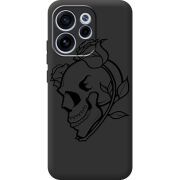 Чорний чохол BoxFace OPPO Reno 15 F Skull and Roses