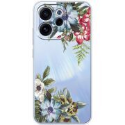 Прозорий чохол BoxFace OPPO Reno 15 FS Floral