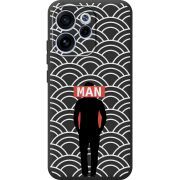 Чорний чохол BoxFace OPPO Reno 15 FS Man Pattern