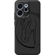 Чорний чохол BoxFace OPPO Reno 15 FS Horse