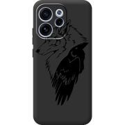 Чорний чохол BoxFace OPPO Reno 15 FS Wolf and Raven