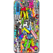 Чехол Uprint Samsung A750 Galaxy A7 2018 Multicolored Inscriptions