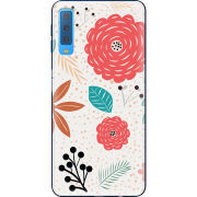 Чехол Uprint Samsung A750 Galaxy A7 2018 Line Flowers