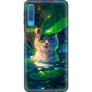 Чехол Uprint Samsung A750 Galaxy A7 2018 White Tiger Cub