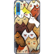 Чехол Uprint Samsung A750 Galaxy A7 2018 Sleepy Cats