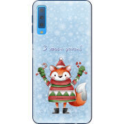 Чехол Uprint Samsung A750 Galaxy A7 2018 Fox З новим роком!
