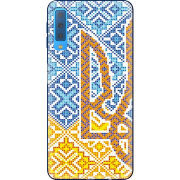 Чехол Uprint Samsung A750 Galaxy A7 2018 Тризуб Вишивка
