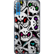 Чехол Uprint Samsung A750 Galaxy A7 2018 Monster meow