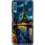 Чехол Uprint Samsung A750 Galaxy A7 2018 Сяйво над Парижем