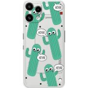 Прозорий чохол BoxFace Nothing Phone (3a) Lite с 3D-глазками HIYA