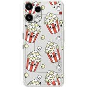 Прозорий чохол BoxFace Nothing Phone (3a) Lite с 3D-глазками Popcorn