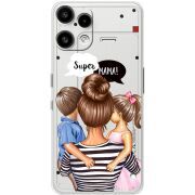 Прозорий чохол BoxFace Nothing Phone (3a) Lite Super Mama