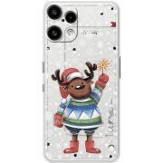 Прозорий чохол BoxFace Nothing Phone (3a) Lite Christmas Deer with Snow