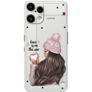 Прозорий чохол BoxFace Nothing Phone (3a) Lite love is in the air