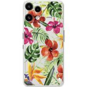 Прозорий чохол BoxFace Nothing Phone (3a) Lite Tropical Flowers