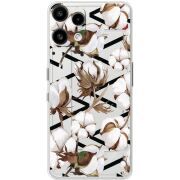 Прозорий чохол BoxFace Nothing Phone (3a) Lite Cotton flowers