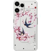 Чохол зі стразами Nothing Phone (3a) Lite Swallows and Bloom