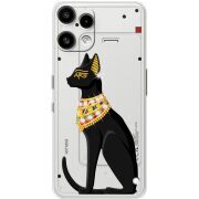 Чохол зі стразами Nothing Phone (3a) Lite Egipet Cat