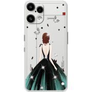 Чохол зі стразами Nothing Phone (3a) Lite Girl in the green dress