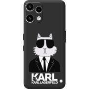 Чорний чохол BoxFace Nothing Phone (3a) Lite Cat in Black